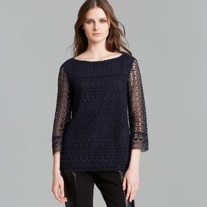 TORY BURCH Harlow Crochet Blue